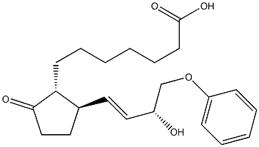 11-deoxy-16-phenoxy-17,18,19,20-tetranorprostaglandin E1 Struktur
