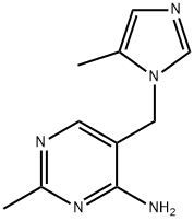4-Pyrimidinamine,2-methyl-5-[(5-methyl-1H-imidazol-1-yl)methyl]-(9CI) 结构式