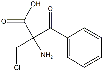 Phenylalanine,  -alpha--(chloromethyl)--bta--oxo- 结构式