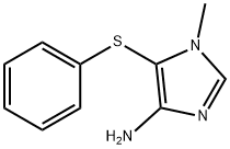 1H-Imidazol-4-amine,1-methyl-5-(phenylthio)-(9CI) Struktur
