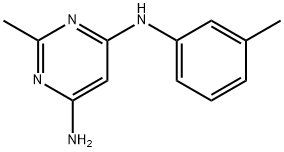 4,6-Pyrimidinediamine,2-methyl-N-(3-methylphenyl)-(9CI) Structure