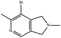 1H-Pyrrolo[3,4-c]pyridine,7-bromo-2,3-dihydro-2,6-dimethyl-(9CI) 结构式