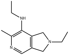 1H-Pyrrolo[3,4-c]pyridin-7-amine,N,2-diethyl-2,3-dihydro-6-methyl-(9CI) Structure