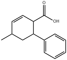 2-Cyclohexene-1-carboxylicacid,4-methyl-6-phenyl-(5CI) Structure