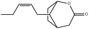 2-Oxabicyclo[3.2.1]octan-3-one,8-(2Z)-2-pentenyl-(9CI) 化学構造式