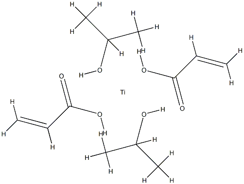 bis(propan-2-olato)bis(acrylato-O)titanium Struktur