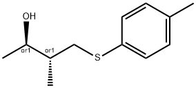 2-Butanol,3-methyl-4-[(4-methylphenyl)thio]-,(2R,3R)-rel-(9CI) Structure
