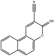 3-imino-3H-benzo[f]chromene-2-carbonitrile,80860-05-5,结构式