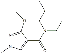 1H-Pyrazole-4-carboxamide,N-ethyl-3-methoxy-1-methyl-N-propyl-(9CI) Struktur