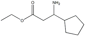 Cyclopentanepropanoic acid, -ba--amino-, ethyl ester (9CI) Struktur