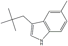 1H-Indole,3-(2,2-dimethylpropyl)-5-methyl-(9CI) Struktur