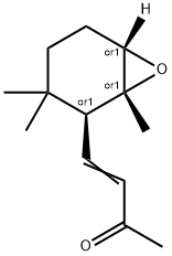 3-Buten-2-one,4-[(1R,2S,6S)-1,3,3-trimethyl-7-oxabicyclo[4.1.0]hept-2-yl]-,rel-(9CI) Structure