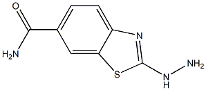 6-Benzothiazolecarboxamide,2-hydrazino-(9CI) Structure