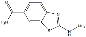 6-Benzothiazolecarboxamide,2-hydrazino-(9CI),80945-71-7,结构式