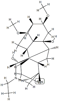 3β,4-Epoxy-20-ethyl-14α,16β-dimethoxyaconitane-1α,8-diol|
