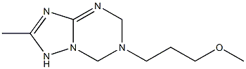 [1,2,4]Triazolo[1,5-a][1,3,5]triazine,1,5,6,7-tetrahydro-6-(3-methoxypropyl)-2-methyl-(9CI) Struktur