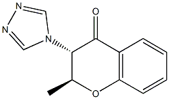 4H-1-Benzopyran-4-one,2,3-dihydro-2-methyl-3-(4H-1,2,4-triazol-4-yl)-,(2R,3R)-rel-(9CI)|