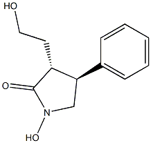 2-Pyrrolidinone, 1-hydroxy-3-(2-hydroxyethyl)-4-phenyl-, (3R,4S)-rel- (9CI),811445-55-3,结构式