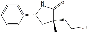 2-Pyrrolidinone,3-(2-hydroxyethyl)-3-methyl-5-phenyl-,(3R,5S)-rel-(9CI),811445-83-7,结构式