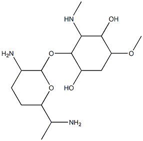 1-deamino-2-deoxyfortimicin B Struktur