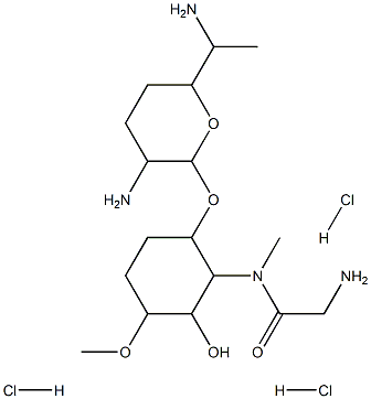 1-deamino-2-deoxyfortimicin A Struktur