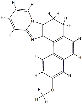 Phenanthro[4,3:4,5]imidazo[1,2-a]pyridine,  7,8-dihydro-3-methoxy-,81183-15-5,结构式