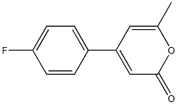 2H-Pyran-2-one,4-(4-fluorophenyl)-6-methyl-(9CI) Structure