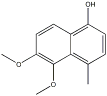 1-Naphthalenol,5,6-dimethoxy-4-methyl-(9CI) Struktur