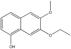 1-Naphthalenol,7-ethoxy-6-methoxy-(9CI) Structure