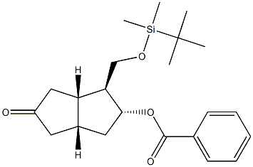[3aS-(3a,4,5,6a)]-(9CI)-5-(Benzoyloxy)-4-[[[(1,1-diMethylethyl)diMethylsilyl]oxy]Methyl]hexahydro-2(1H)-pentalenone Structure