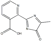 3-Pyridinecarboxylicacid,2-(5-methyl-4-oxo-4H-imidazol-2-yl)-(9CI) Structure
