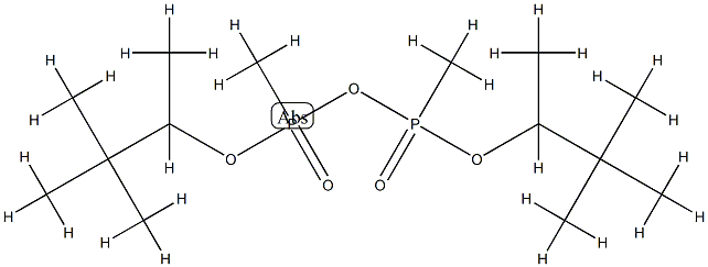 Diphosphonic acid, dimethyl-, bis(1,2,2-trimethylpropyl) ester Structure