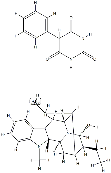 ajmaline phenylbarbiturate 化学構造式