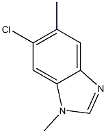 1H-Benzimidazole,6-chloro-1,5-dimethyl-(9CI) Struktur