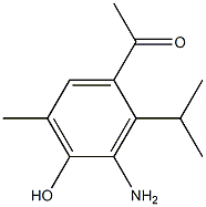 Acetophenone, 3-amino-4-hydroxy-2-isopropyl-5-methyl- Struktur