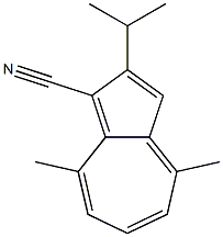 1-Azulenecarbonitrile,2-isopropyl-4,8-dimethyl-(6CI) 结构式