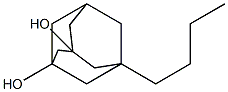 Tricyclo[3.3.1.13,7]decane-1,3-diol, 5-butyl- (9CI) Structure