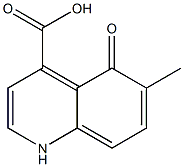 4-Quinolinecarboxylicacid,5-hydroxy-6-methyl-(9CI) Struktur