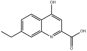 2-Quinolinecarboxylicacid,7-ethyl-4-hydroxy-(9CI) 结构式