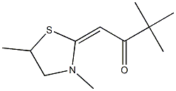 2-Butanone,1-(3,5-dimethyl-2-thiazolidinylidene)-3,3-dimethyl-(9CI) 结构式