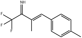 (3E)-1,1,1-Trifluoro-3-methyl-4-(4-methylphenyl)-3-buten-2-imine Structure