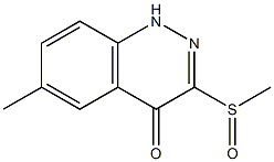 4-Cinnolinol,6-methyl-3-(methylsulfinyl)-(9CI) Structure