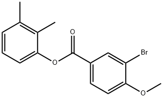 2,3-dimethylphenyl 3-bromo-4-methoxybenzoate 结构式
