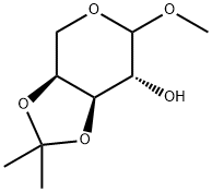 L-Arabinopyranoside,methyl3,4-O-(1-methylethylidene)-(9CI) Structure