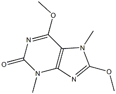 2H-Purin-2-one,3,7-dihydro-6,8-dimethoxy-3,7-dimethyl-(9CI),817631-46-2,结构式
