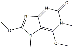 2H-Purin-2-one,1,7-dihydro-6,8-dimethoxy-1,7-dimethyl-(9CI) Structure