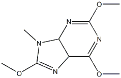 9H-Purine,4,5-dihydro-2,6,8-trimethoxy-9-methyl-(9CI) Struktur