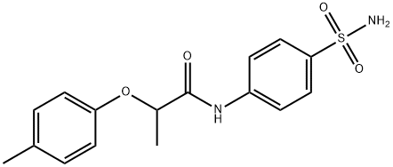 N-[4-(aminosulfonyl)phenyl]-2-(4-methylphenoxy)propanamide Structure