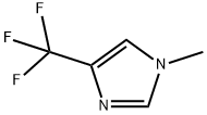 1-メチル-4-(トリフルオロメチル)-1H-イミダゾール 化学構造式