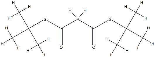Propanebis(thioic)acid,S1,S3-bis(1,1-diMethylethyl) ester Structure